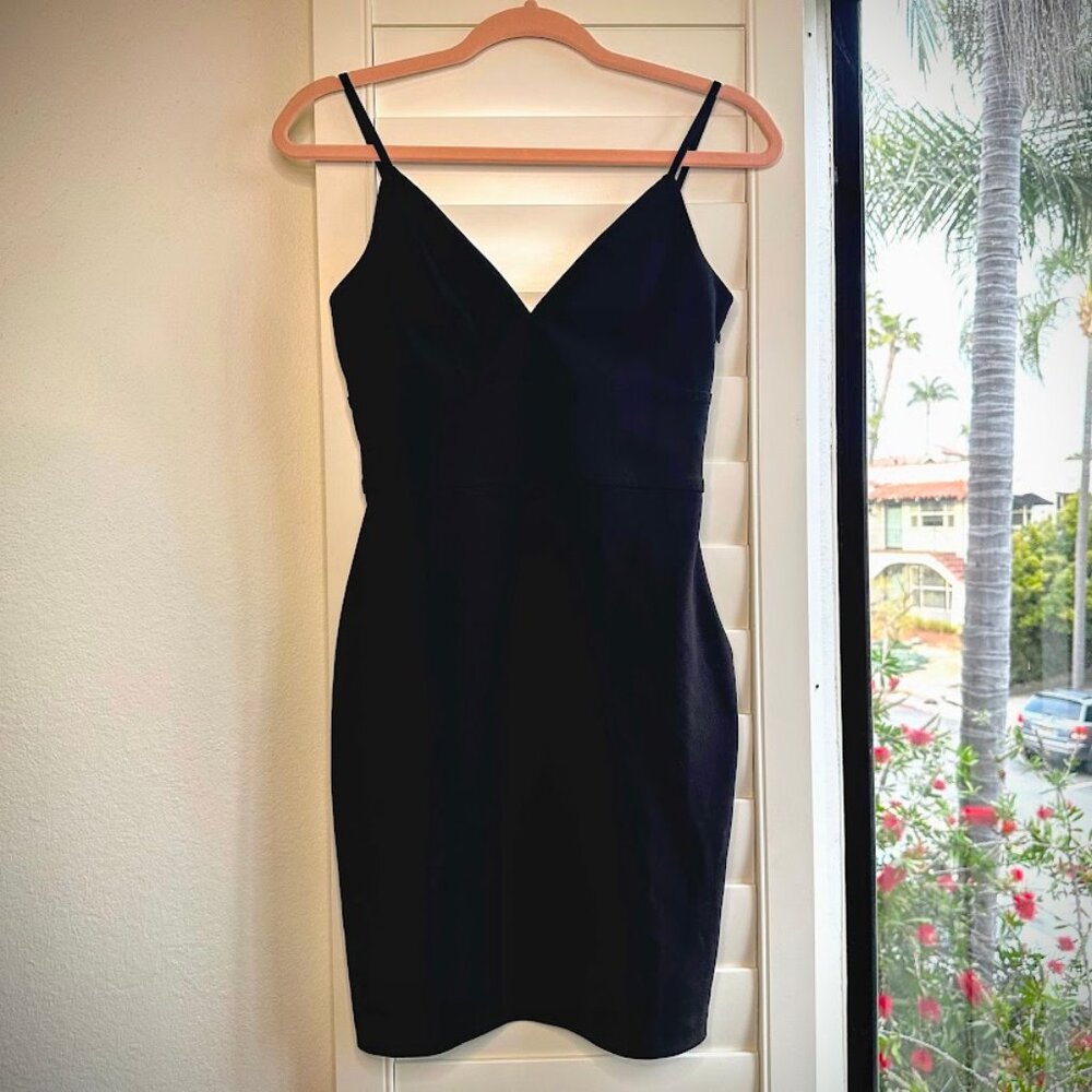 Express Stretch Bodycon Little Black Minidress size XS